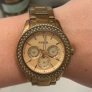 Rose Gold Fossil Watch